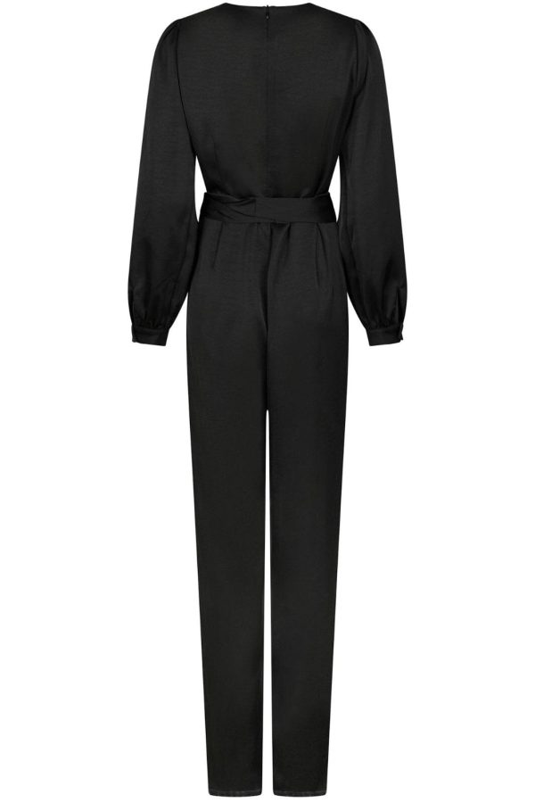 Neo Noir - Rimaldi Heavy Sateen Jumpsuit 164535 - 100 - Black For Sale