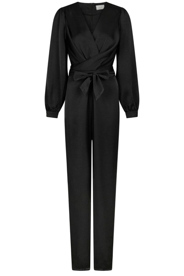 Neo Noir - Rimaldi Heavy Sateen Jumpsuit 164535 - 100 - Black For Sale