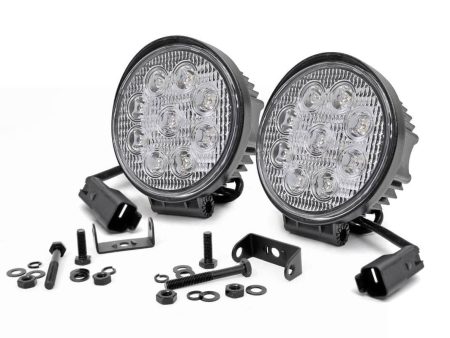 4 Inch Chrome Series LED Light | Round | Pair PN# 70804 Discount