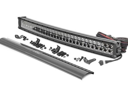 30 Inch Black Series LED Light Bar | Curved | Dual Row | Cool White DRL PN# 72930BD Cheap