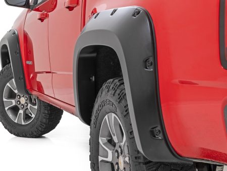 Pocket Fender Flares | 5  Bed | Chevy Colorado 2WD 4WD (2015-2022) PN# F-C11511A For Sale