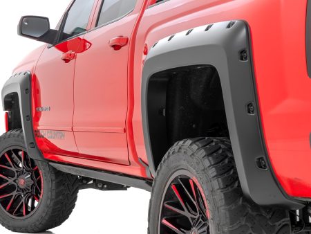 Pocket Fender Flares | 5 9  Bed | Gas Door | Chevy Silverado 1500 (14-18) PN# F-C11413A Online now