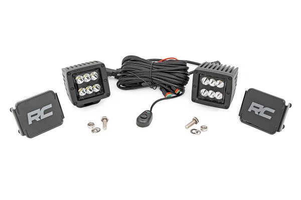 2 Inch Black Series LED Light Pods | Spot | Square PN# 70903BL For Discount