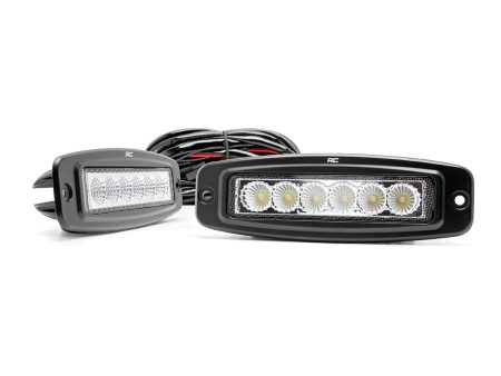 6 Inch Chrome Series LED Lights | Flush Mount | Pair PN# 70916 For Discount