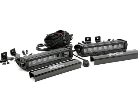 8 Inch Black Series LED Light Bar | Single Row | Pair PN# 70728BL Sale