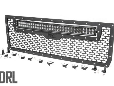 Mesh Grille | 30  Dual Row LED | Black | White DRL | GMC Sierra 1500 (14-15) PN# 70190DRL Online now