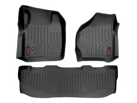 Floor Mats | FR & RR | Crew Cab | Ford F-250 F-350 Super Duty 2WD 4WD (99-07) PN# M-52002 Fashion