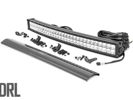 30 Inch Chrome Series LED Light Bar | Curved | Dual Row | Cool White DRL PN# 72930D Discount