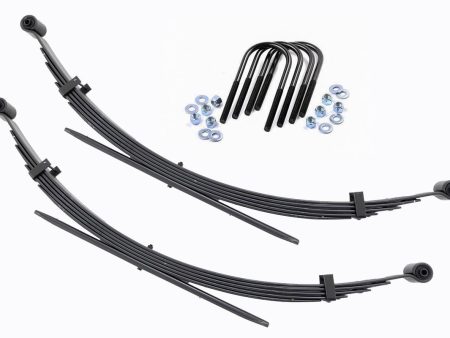 Rear 56 Inch Leaf Springs | 2  Lift | Pair | Chevy GMC C20 K20 C25 K25 Truck 4WD (77-87) PN# 8036Kit on Sale