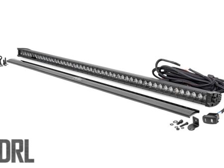 50 Inch Black Series LED Light Bar | Single Row | Cool White DRL PN# 70750BLDRL Online Hot Sale