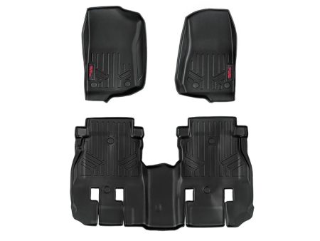 Floor Mats | FR & RR | 4 Door | Jeep Wrangler Unlimited 4WD (2018-2024) PN# M-60112 For Discount