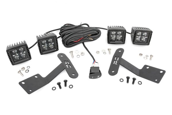 LED Light Kit | Ditch Mount | Dual 2  Black Pairs | Amber DRL | Toyota Tundra (14-21) PN# 70838 Cheap