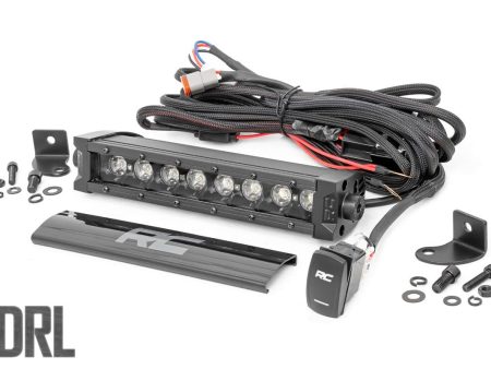 8 Inch Black Series LED Light Bar | Single Row | Cool White DRL PN# 70718BLDRL For Sale