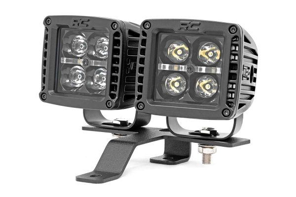 Jeep Quad LED Light Pod Kit - Black Series w  White DRL (18-22 JL   20-22 Gladiator) PN# 70824 on Sale