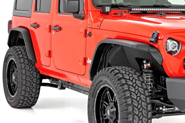 High Clearance LED Flat Fender Flare Kit | UV Treated | | Jeep Wrangler JL (18-23) PN# 99036 Cheap