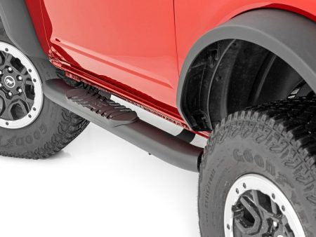 Oval Nerf Steps | 2-Door | Black | Ford Bronco (2 Door) 4WD (2021-2024) PN# 21012 Fashion